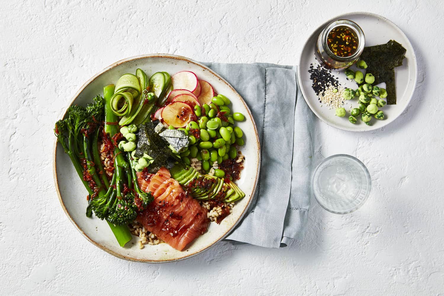 Broccolini Salmon Poke Bowl