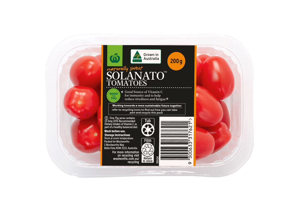 Woolworths Solanato Tomatoes by Perfection Fresh