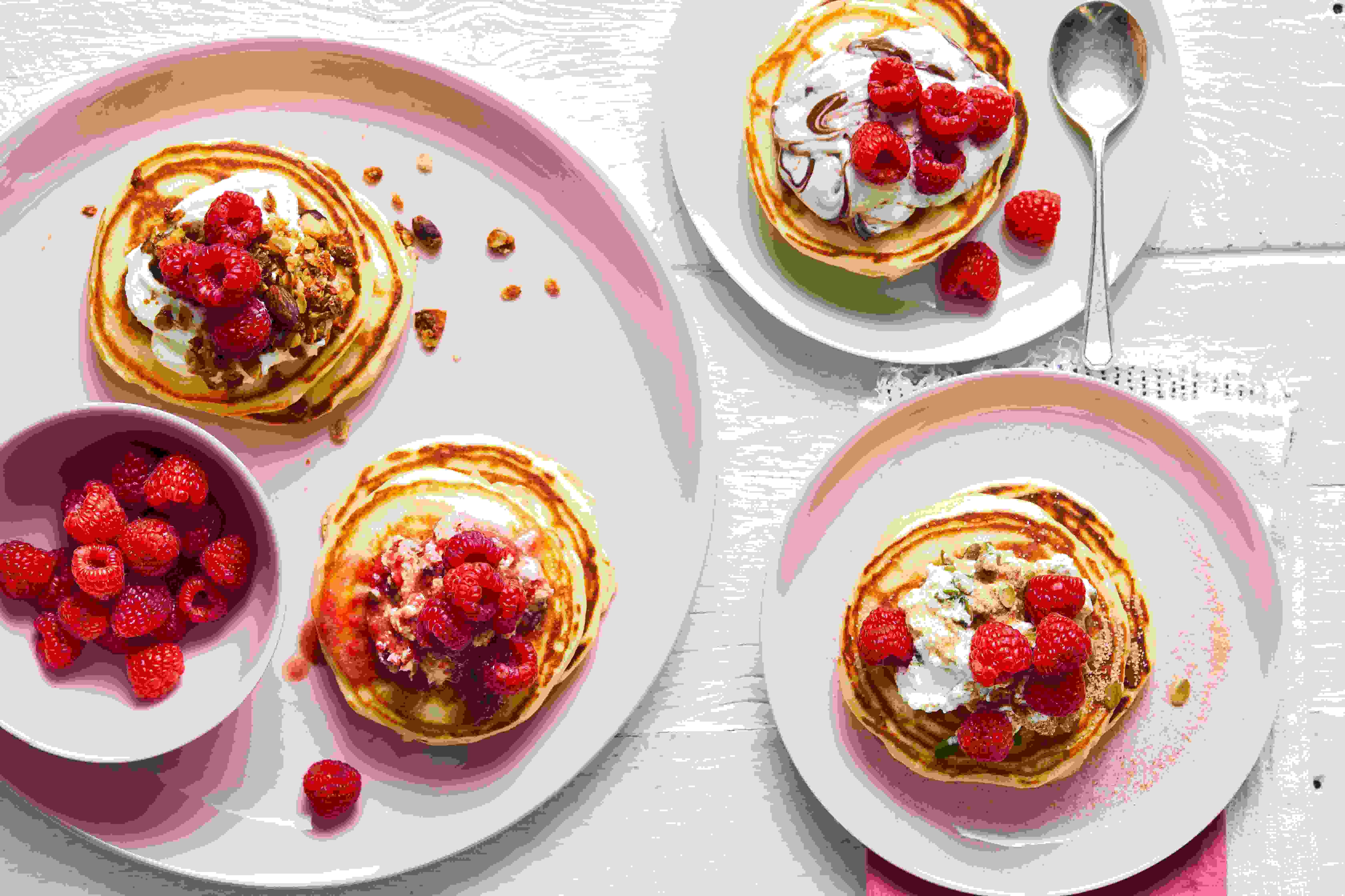 Raspberries_Raspberry Breakfast Hot Cakes 4 Ways