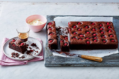 Raspberry Brownie Bars recipe image