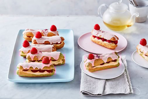 Perfection Rasberry Eclairs recipe image