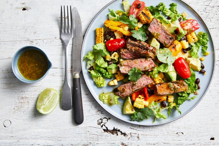 Recipe_LR_Romatherapy_Romatherapy Tomato Chargrilled Mexican Beef Salad_Janelle Bloom_2019_04