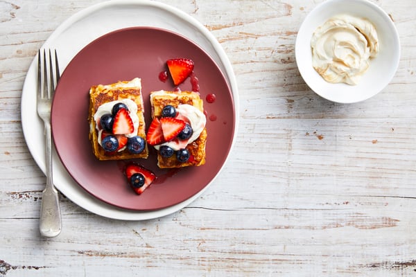 Recipe_LR_Strawberries_Blueberries_French Toast Waffles Berries Espresso Labne_Janelle Bloom_2019_05
