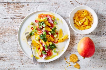 CEVICHE SALMON WITH PICKLED CALYPSO MANGO RECIPE