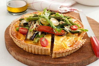 Recipe_WR_Grape Tomatoes_Baked Ricotta Tart with Chargrilled Vegetable Endive Salad_2