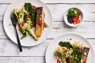 Recipe_WR_Wok-Fried Broccolini & Fioretto with Seared Salmon_2019_