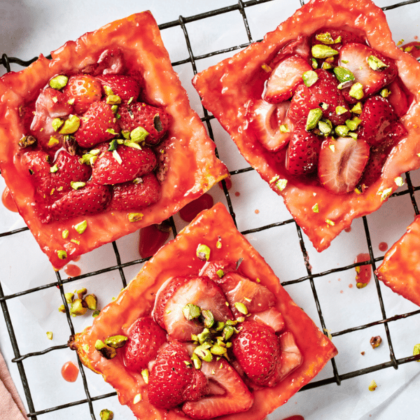 Upside Down Strawberry Pastries