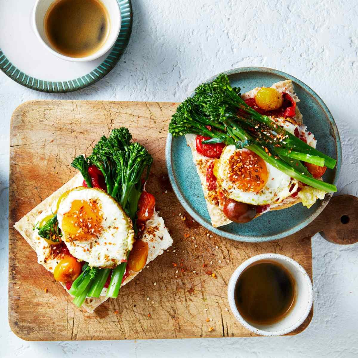 open-faced-broccolini-egg-sandwich