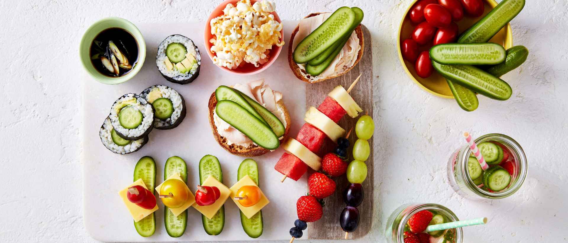 After School Snack Board With Fruits And Vegetables Recipe 