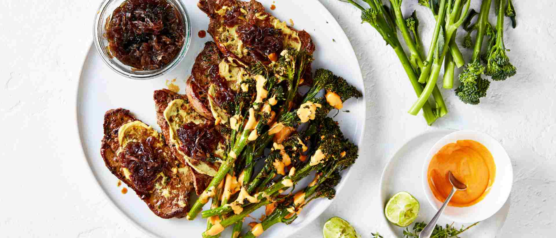 Air fryer Broccolini® with Minute Steak Recipe 