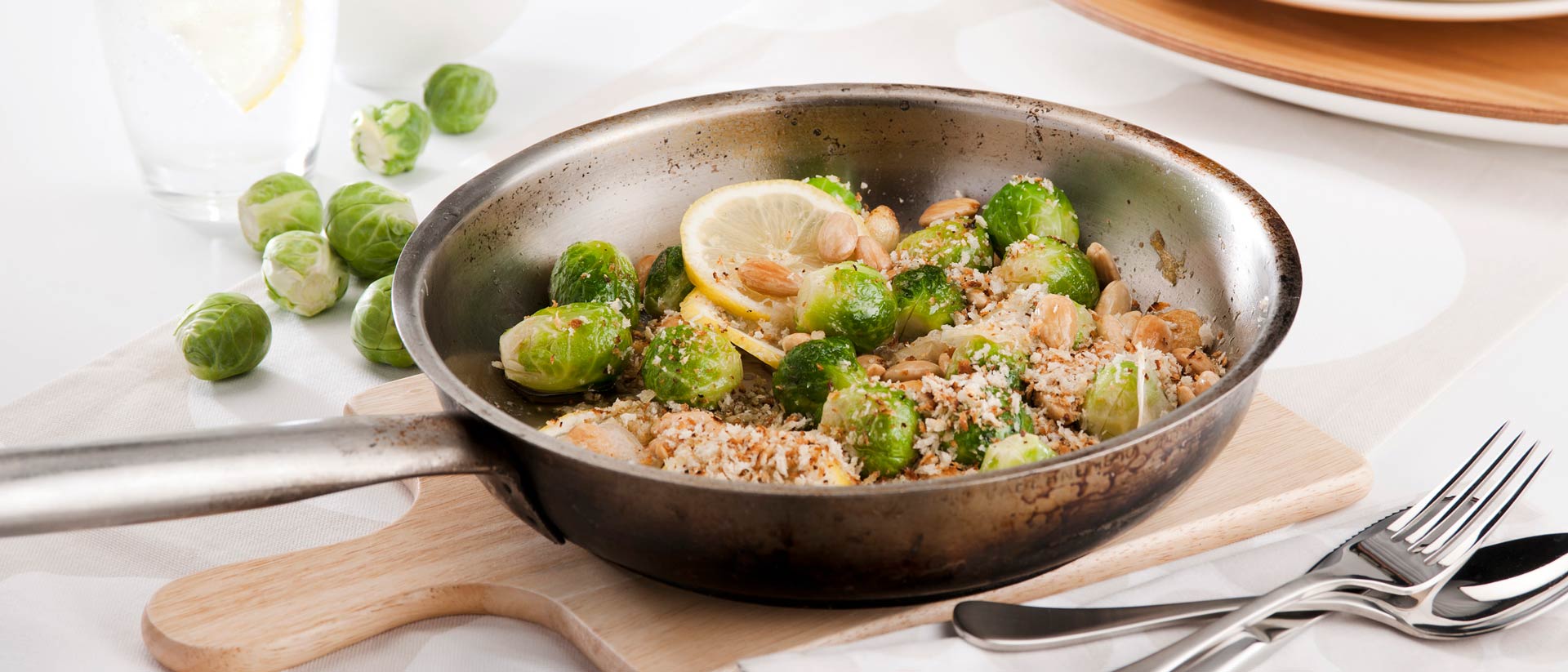 Baby Brussels Sprouts With Lemon Garlic And Almonds Recipe