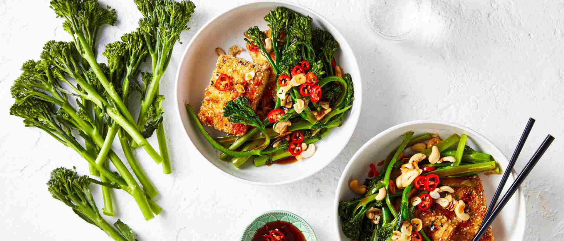 Crispy Tofu with Stir Fried Broccolini® Recipe 