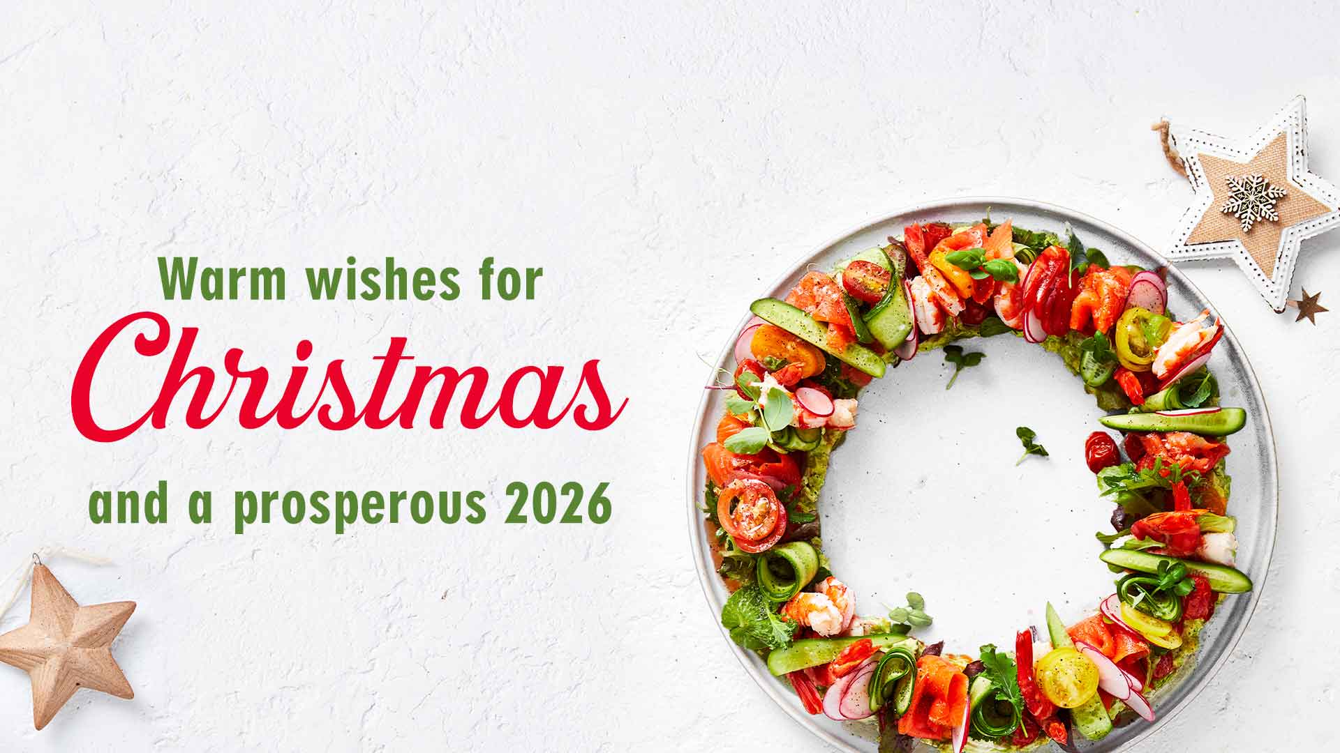 Warm wishes for Christmas and a prosperous 2026