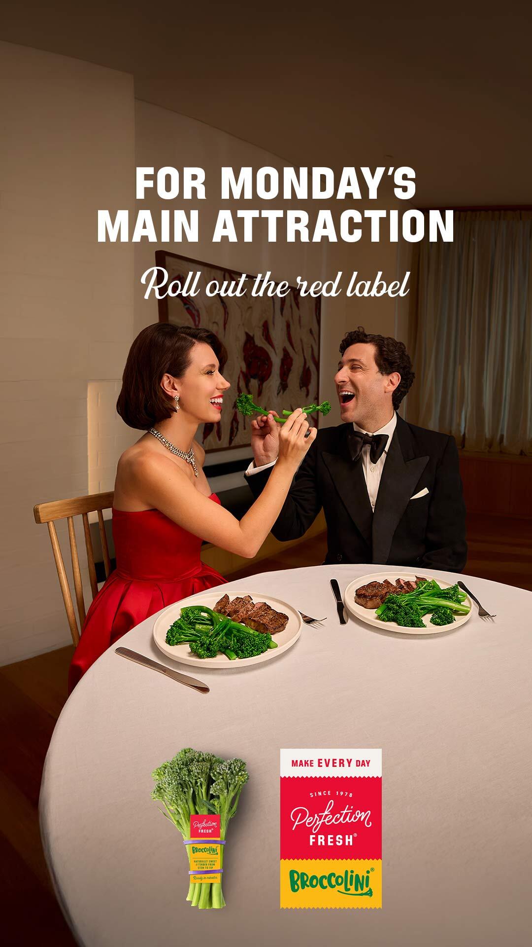 For Monday's main attraction. Roll out the red label.