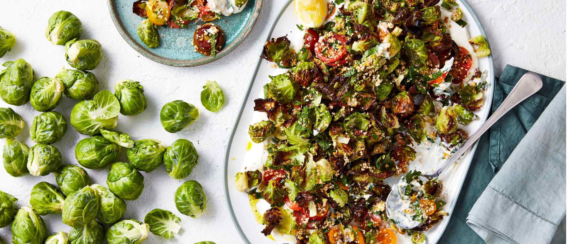 Lebanese-style Bambino® Brussels Sprout Salad (Oven roast + Air fryer) Recipe 