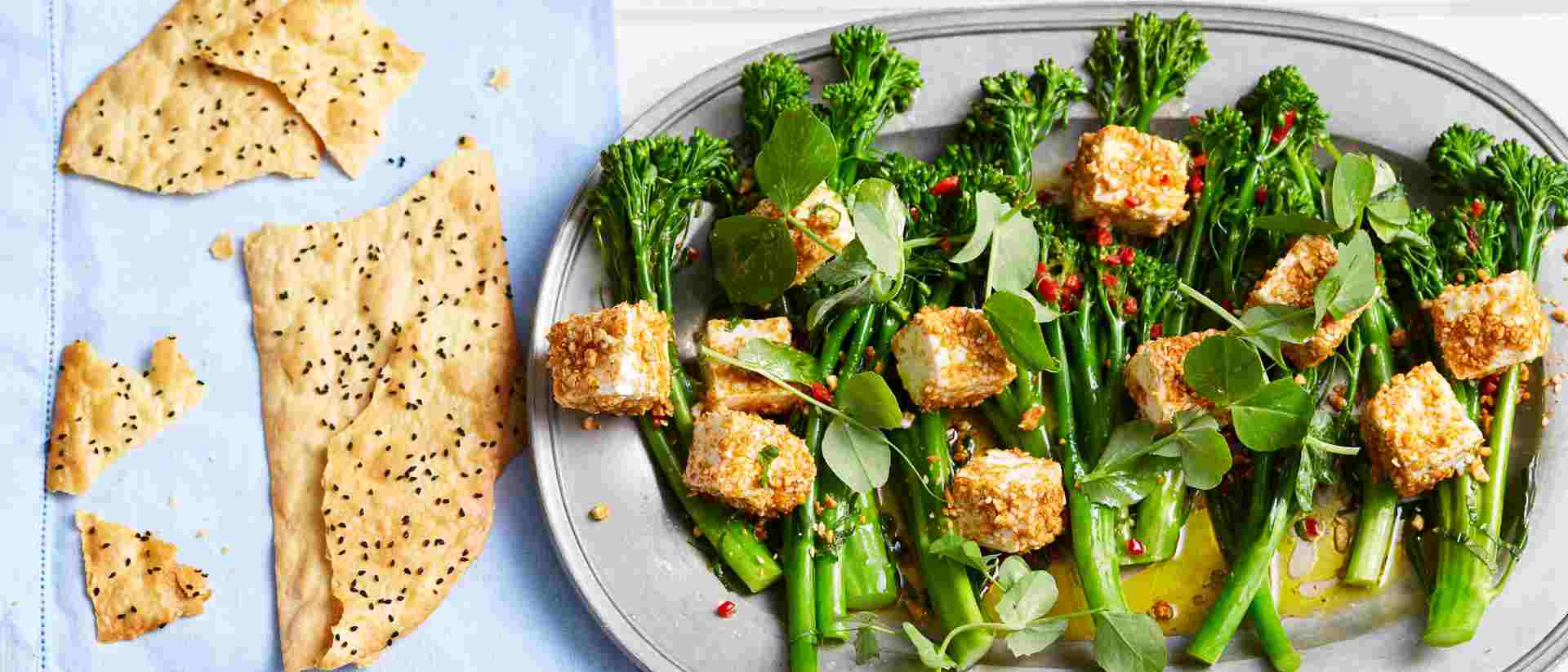 Marinated Broccolini With Feta And Cashew Salad Recipe