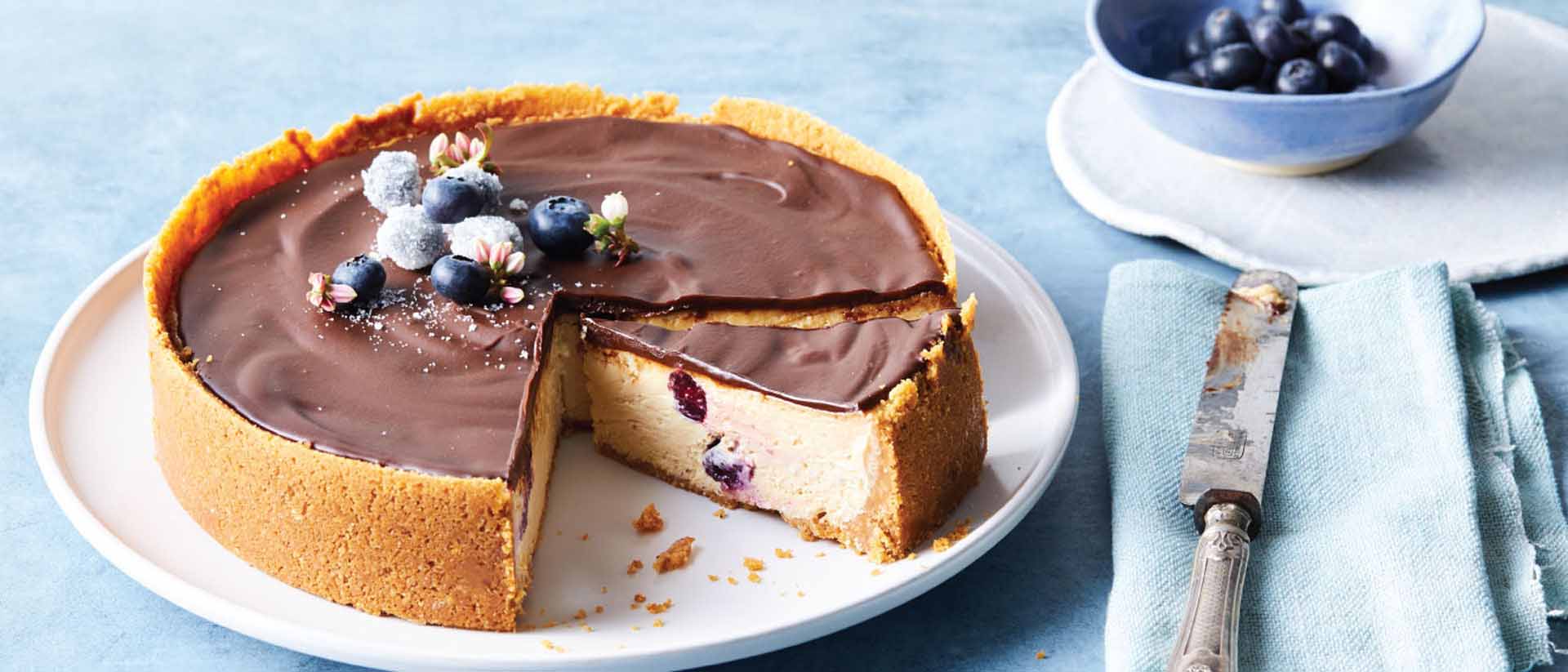 Blueberry Caramel Cheesecake Recipe