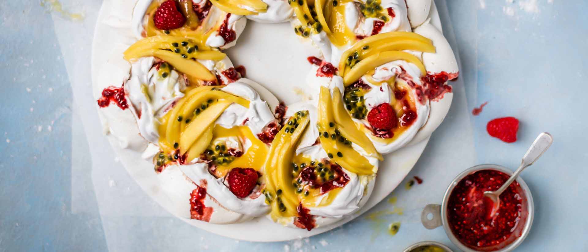 Summertime Calypso Mango And Passionfruit Pavlovas Recipe