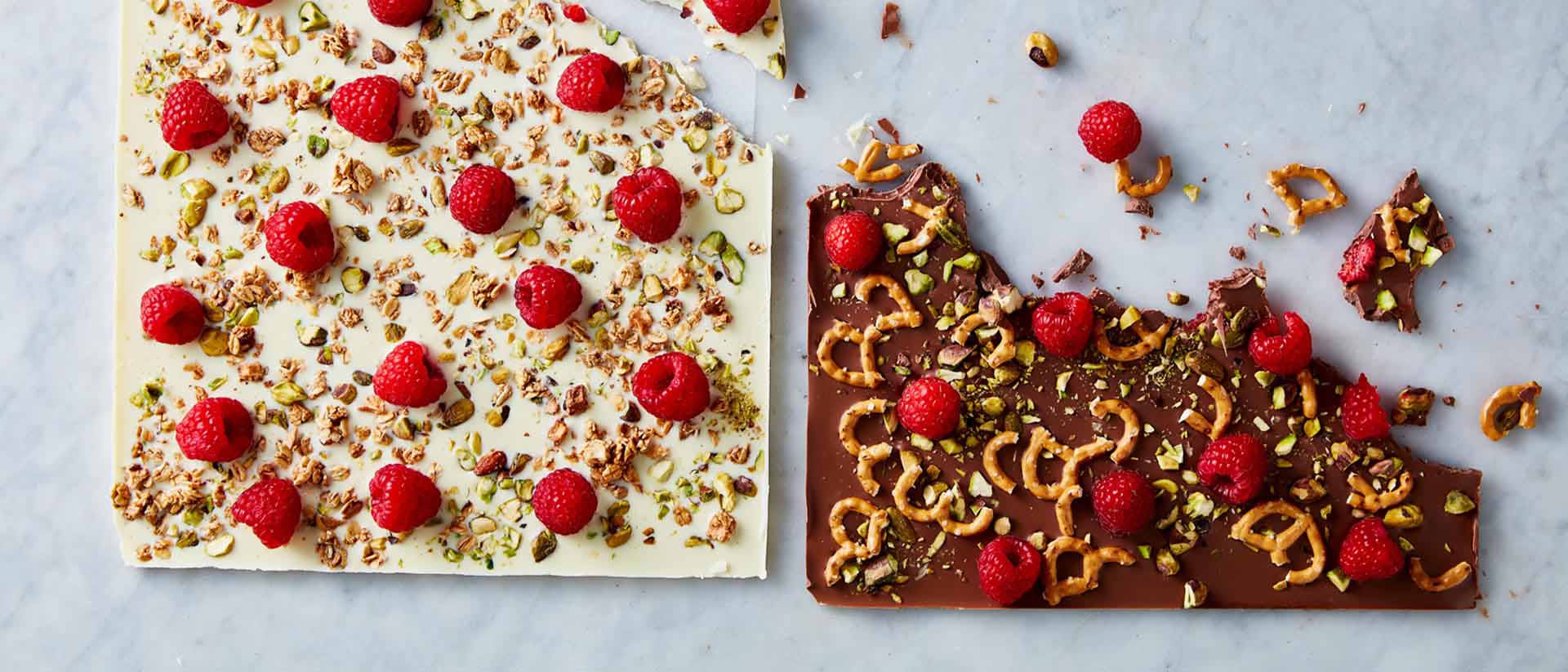 4 Ingredient Raspberry Granola Choc Brick Recipe