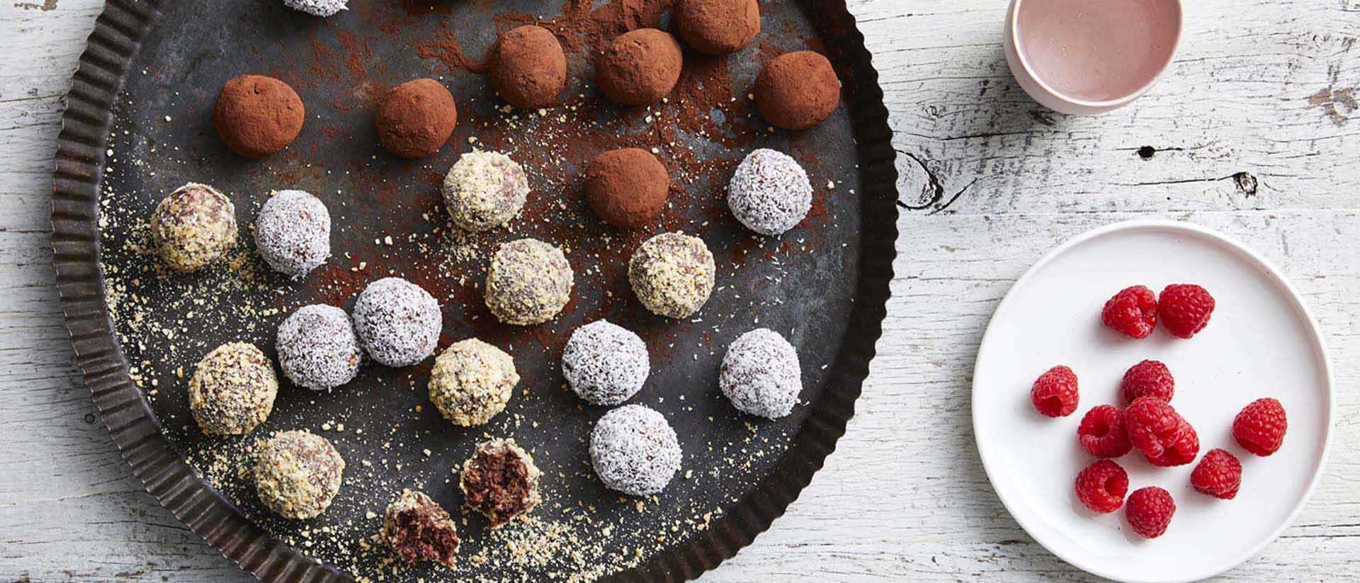 Perfection Raspberry And Date Cacao Balls Recipe