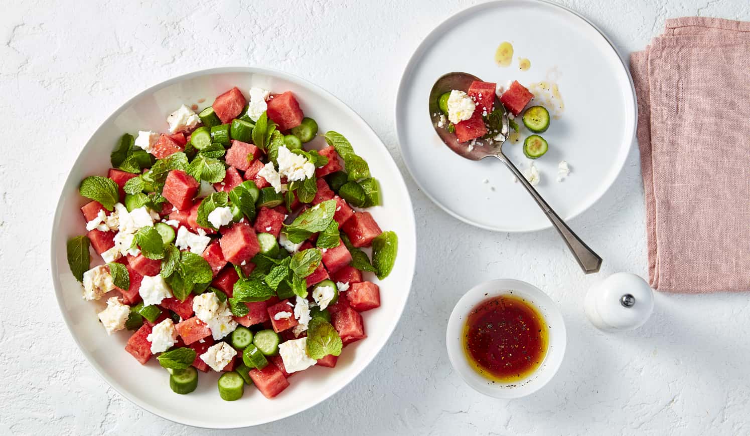 WATERMELON, QUKES® AND FETTA SALAD Recipe 