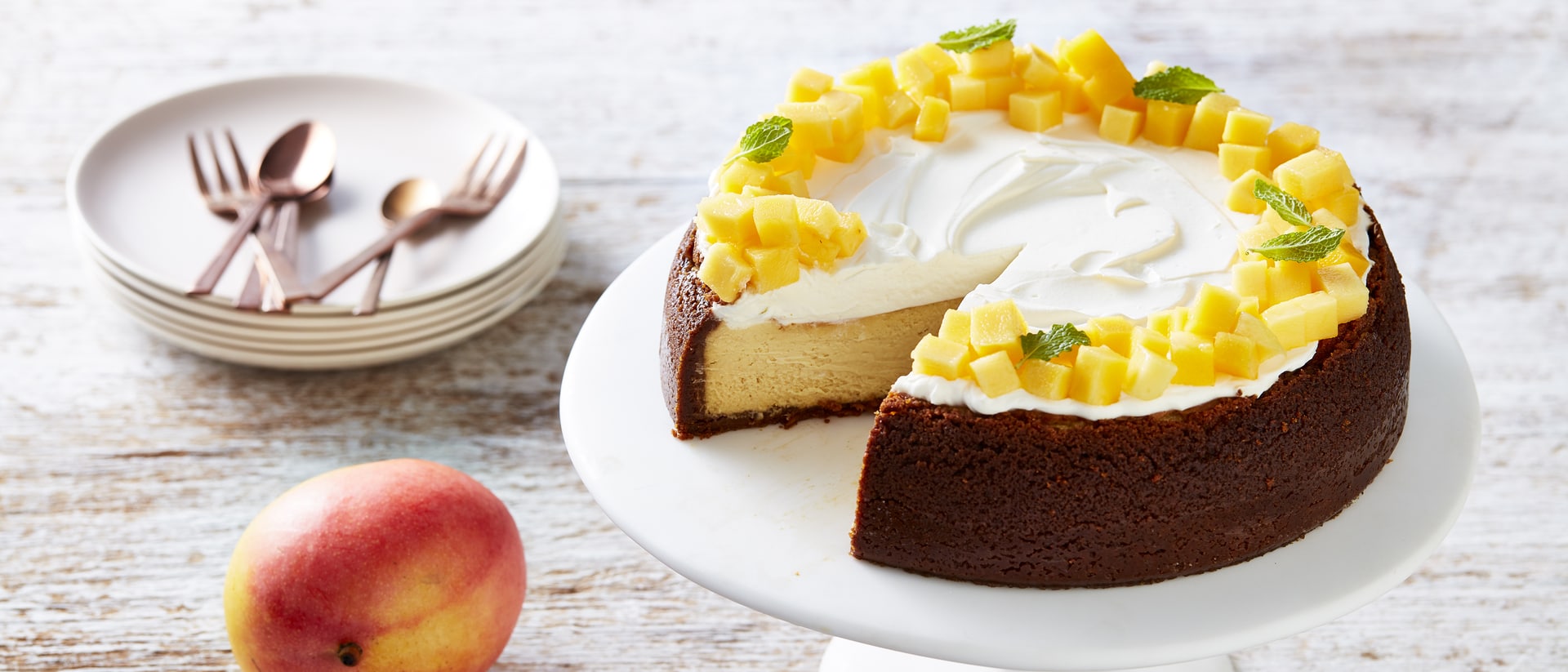 Calypso® Mango, Caramilk Gingerbread Cheesecake Recipe