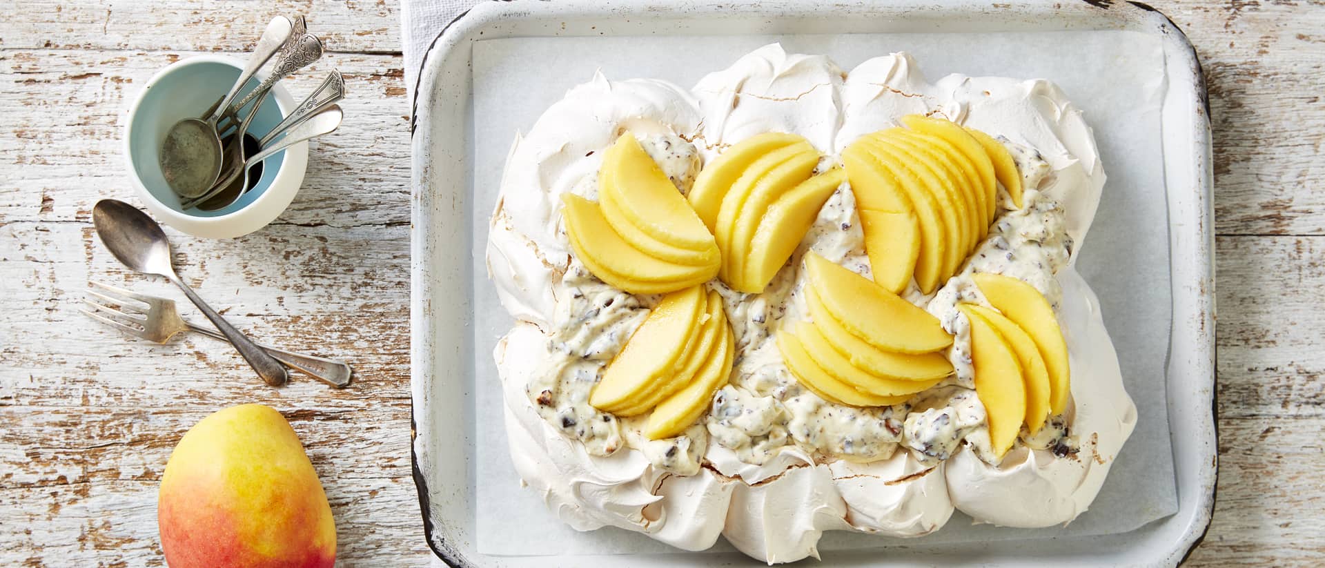 Cannoli Cream Calypso® Mango Pavlova Recipe