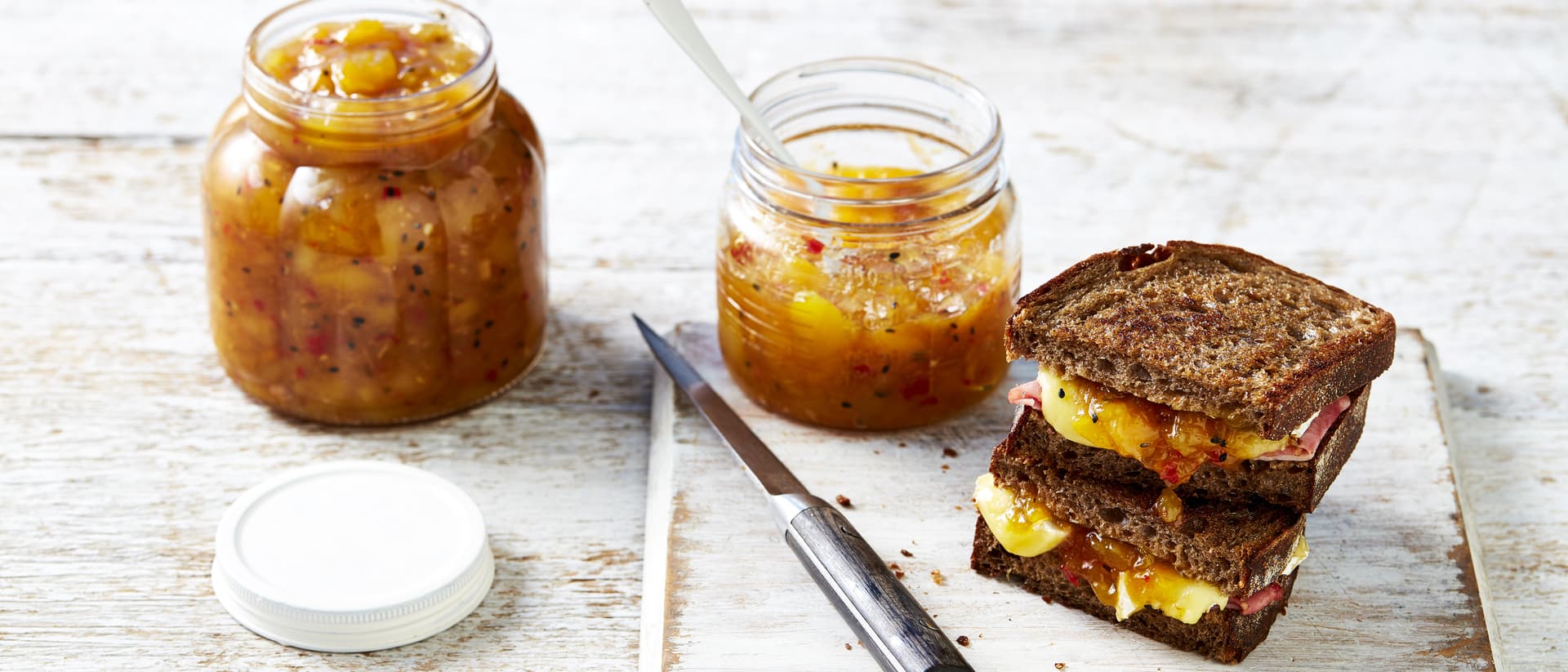 Ham, Brie and Calypso® Mango Chutney Toastie Recipe