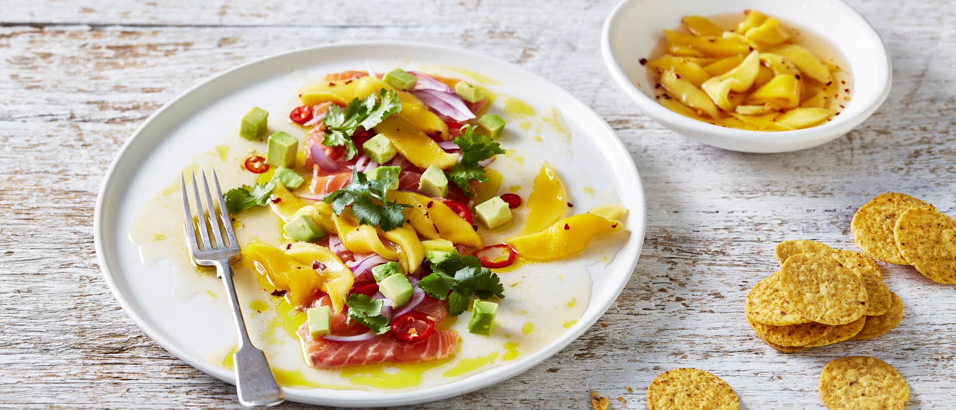 Ceviche Salmon with Pickled Calypso® Mango Recipe