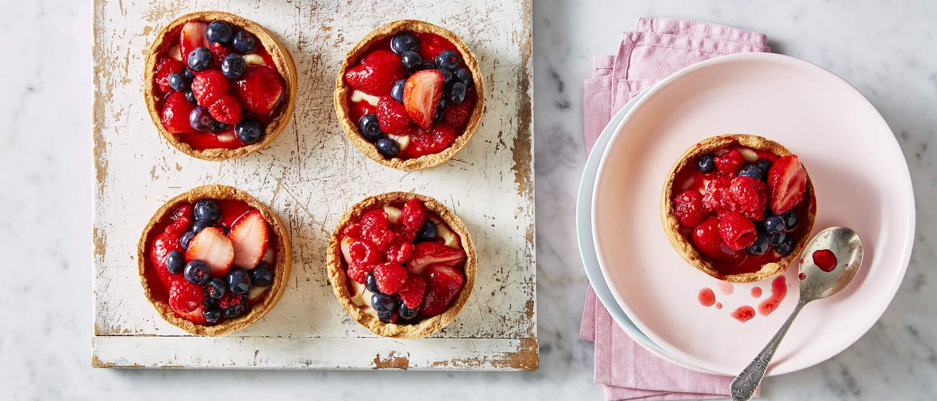 Berry Custard Tarts Recipe