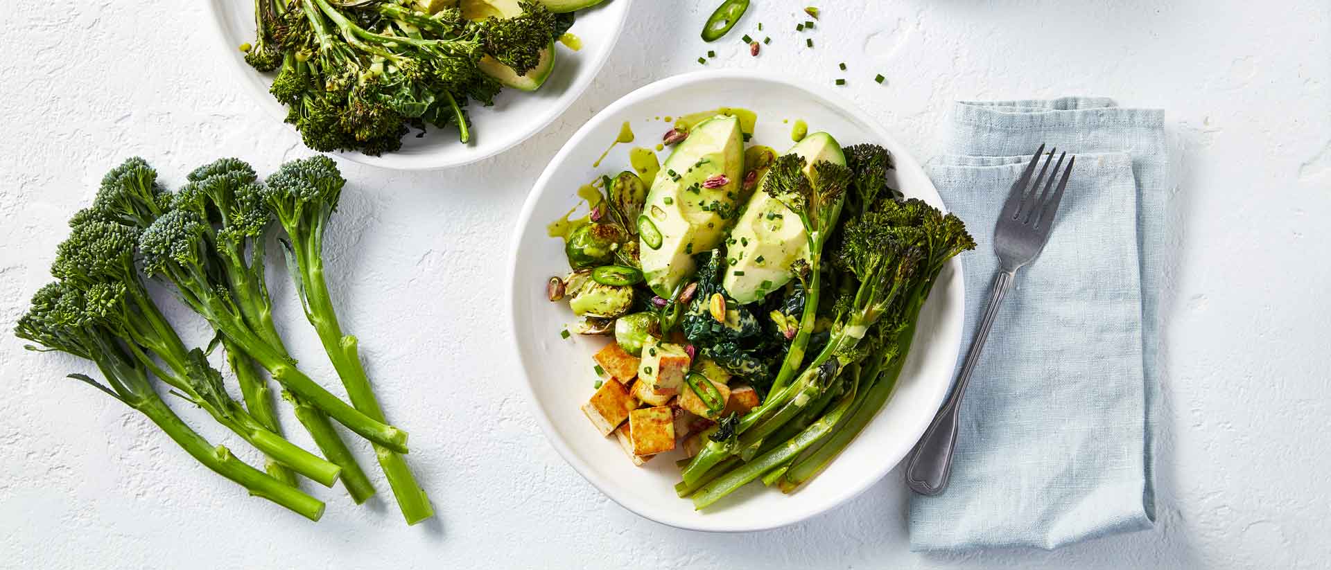 Broccolini® Tofu Green Goddess Lunch Bowl Recipe