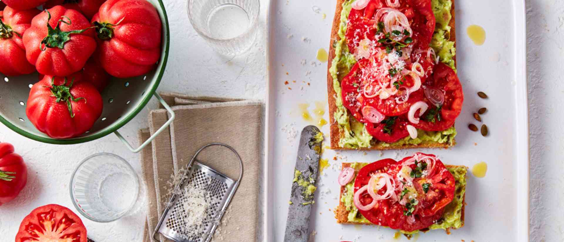 Quick pickled Monterosa® tomatoes tart Recipe 