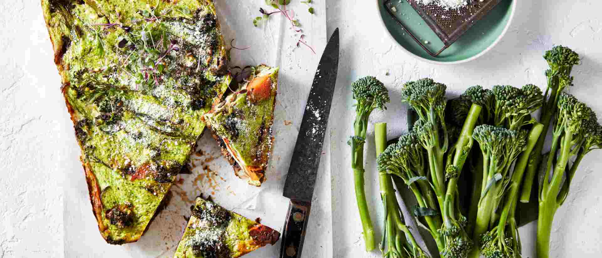 Rainbow Vegetable Frittata With Broccolini