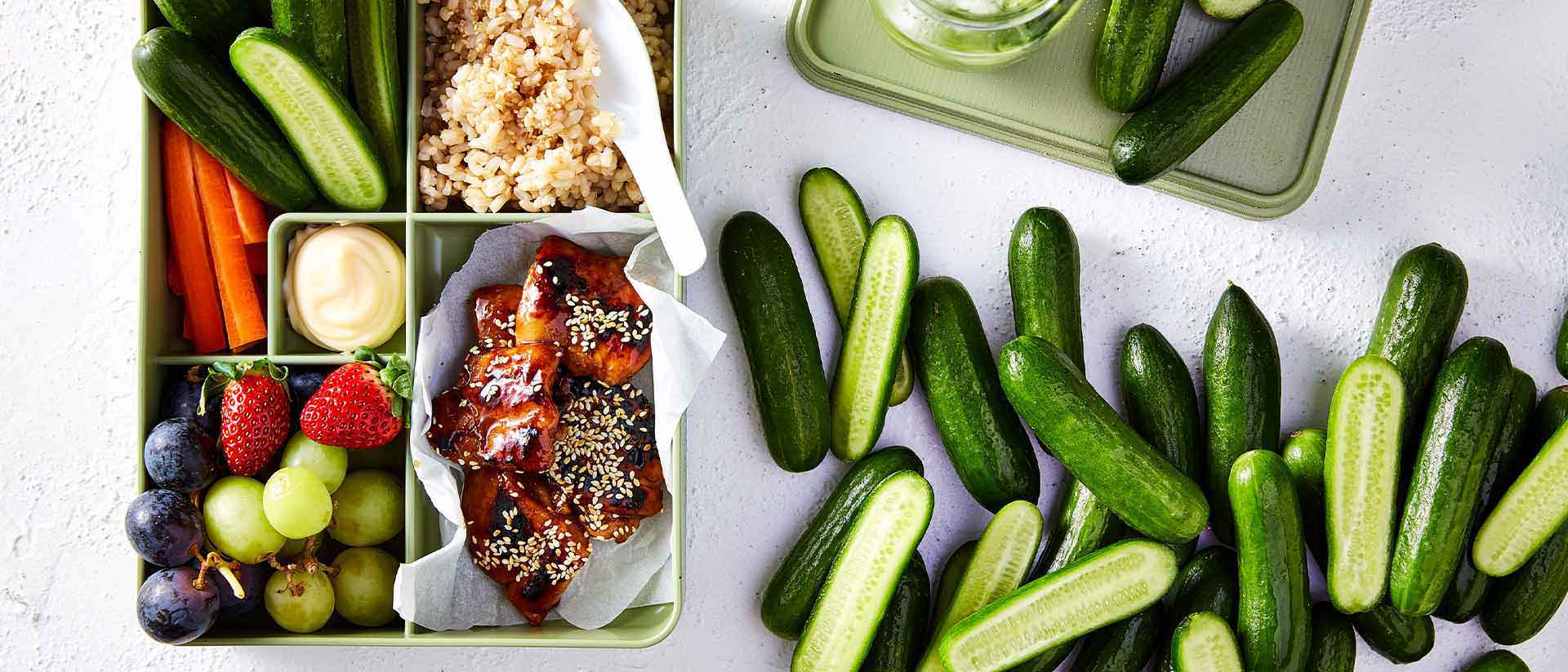 Qukes® Bento Style Lunchbox with Teriyaki Chicken Recipe 