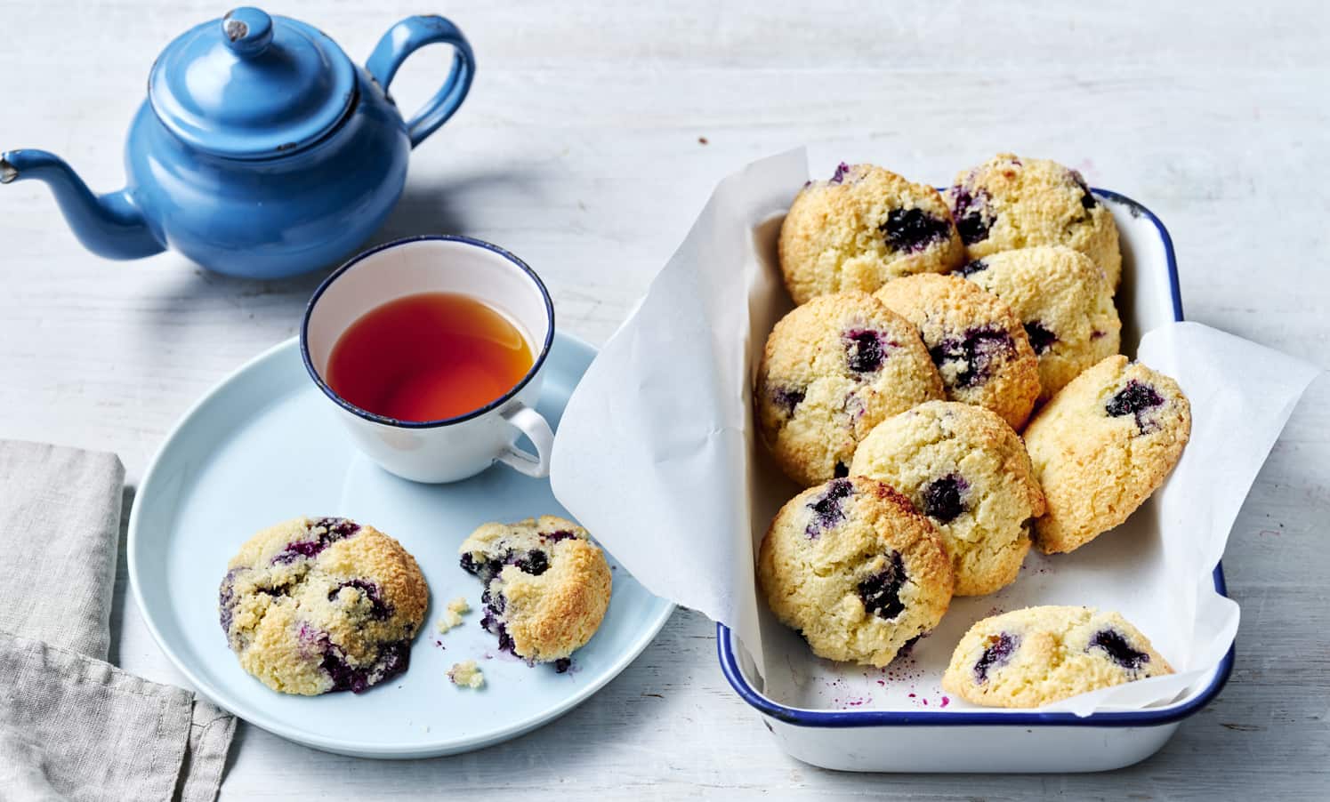 One Bowl Blueberry Macaroons