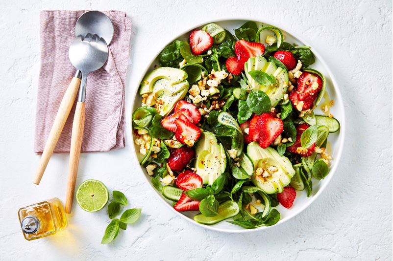 Perfection Strawberry and Haloumi salad  Recipe 
